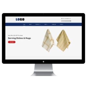 餐具生活用品外贸网站模板 - 带下载功能