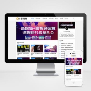 自媒体运营培训教程类网站模板
