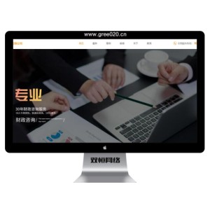 代理记账网站模板,财政咨询服务网站源码下载