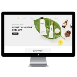 美容护肤用品外贸企业网站模板