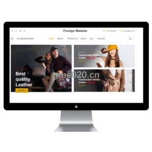 服装外贸企业网站模板